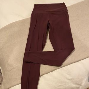 lululemon Align Pant 25” Maroon Size 4